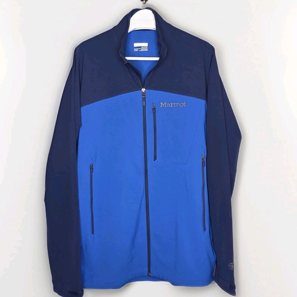 Marmot M3 Bero Softshell Full Zip Windproof Jacket Men XXL Navy Blue